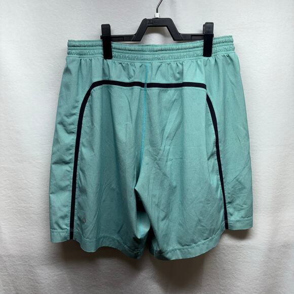 Lululemon Teal Lined Running Shorts - Men's Large - Picture 8 of 10